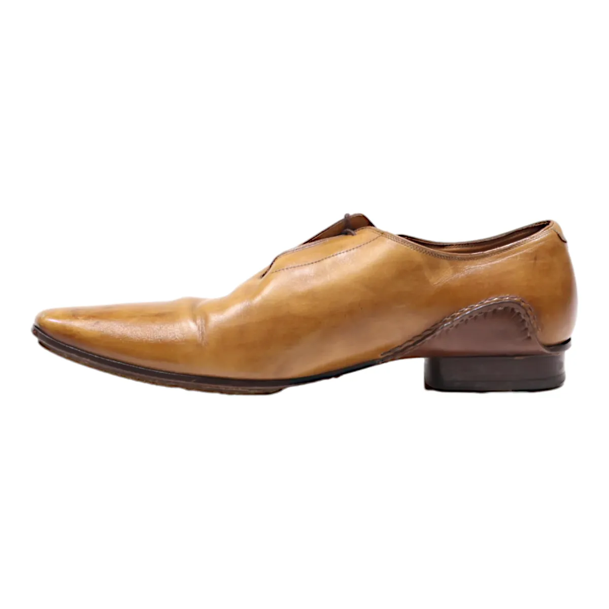 JC Oxford Shoes Brown Leather Mens UK 8