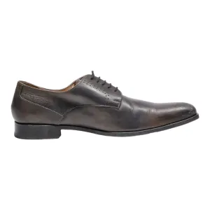 JOHN MAC GRAY Oxford Shoes Black Leather Mens UK 12