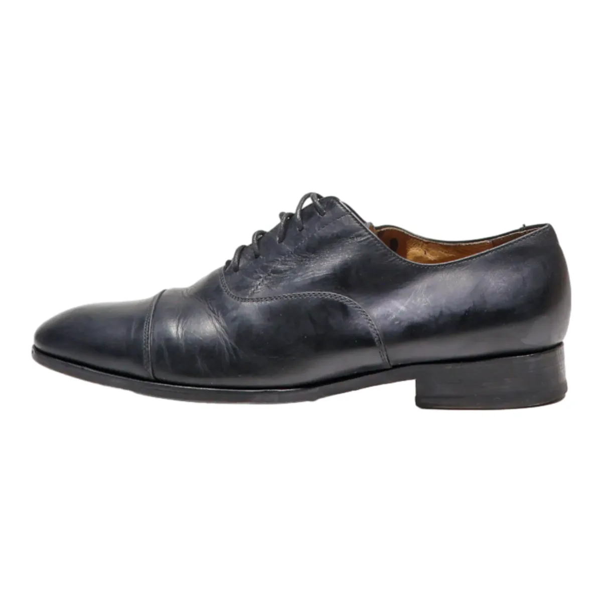JOHN MAC GRAY Oxford Shoes Black Leather Mens UK 9