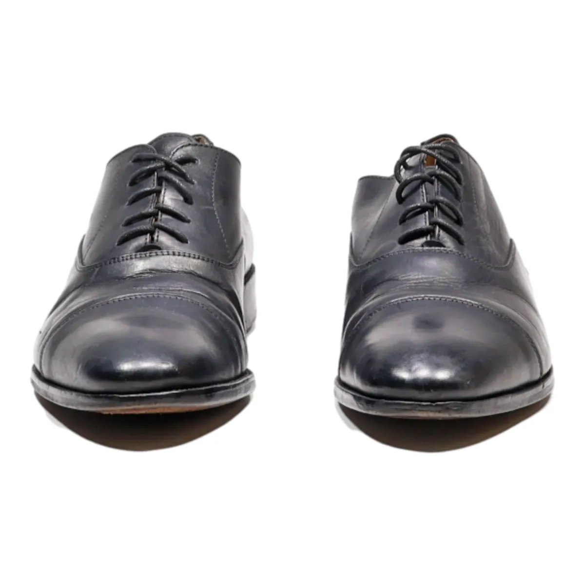 JOHN MAC GRAY Oxford Shoes Black Leather Mens UK 9