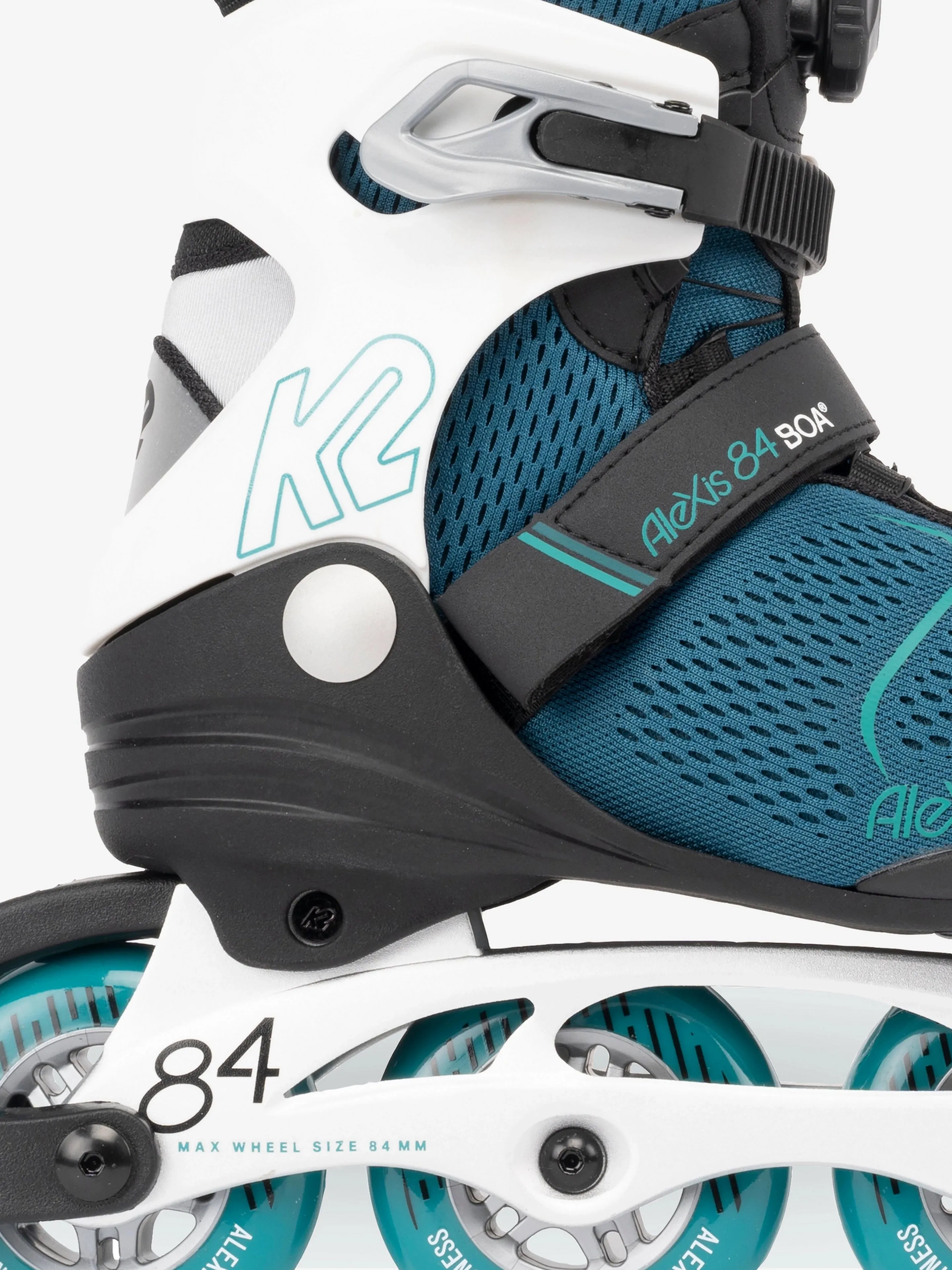 K2 ALEXIS 84 BOA INLINE SKATES 2022-TEAL/WHITE