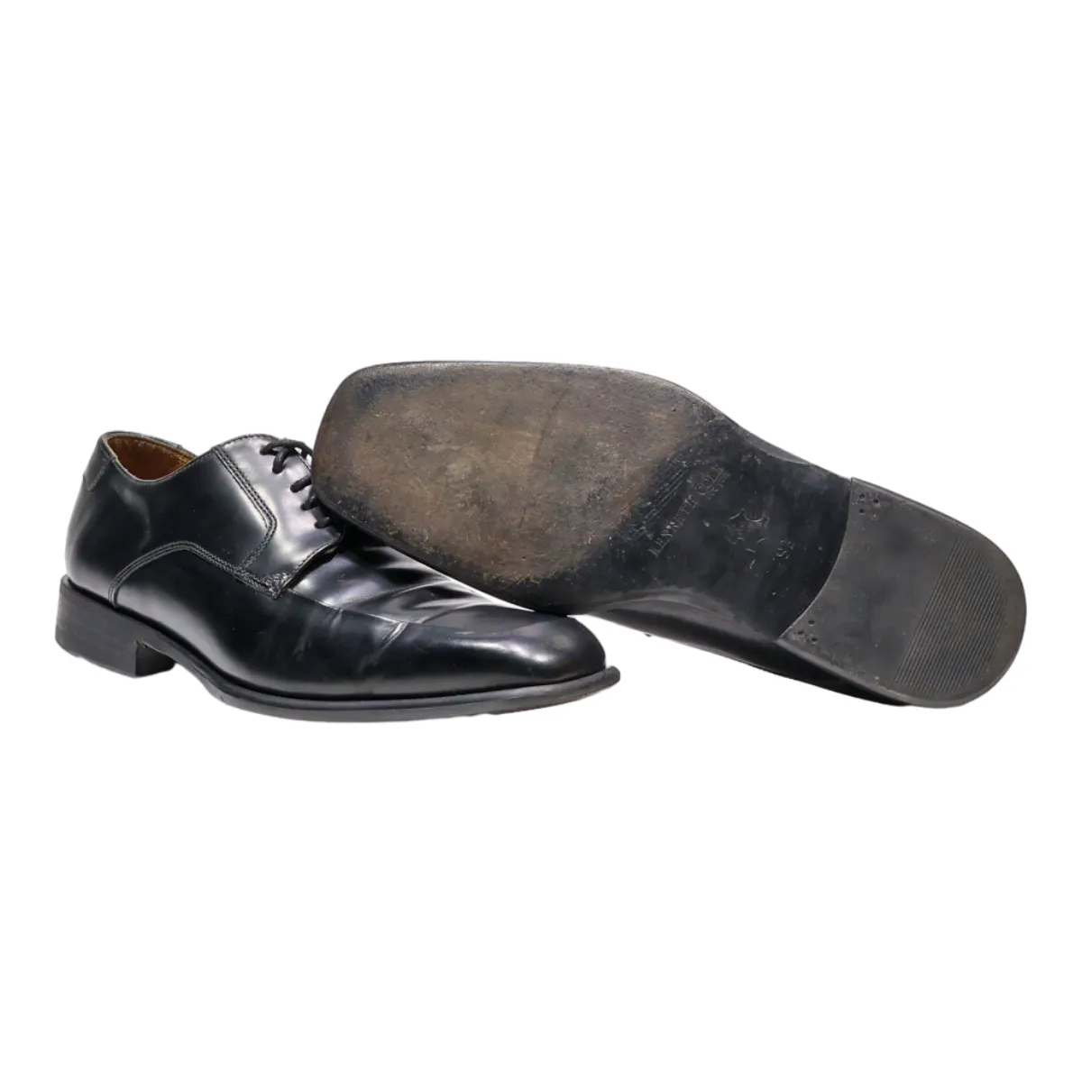 KENNETH COLE Oxford Shoes Black Leather Mens UK 9.5