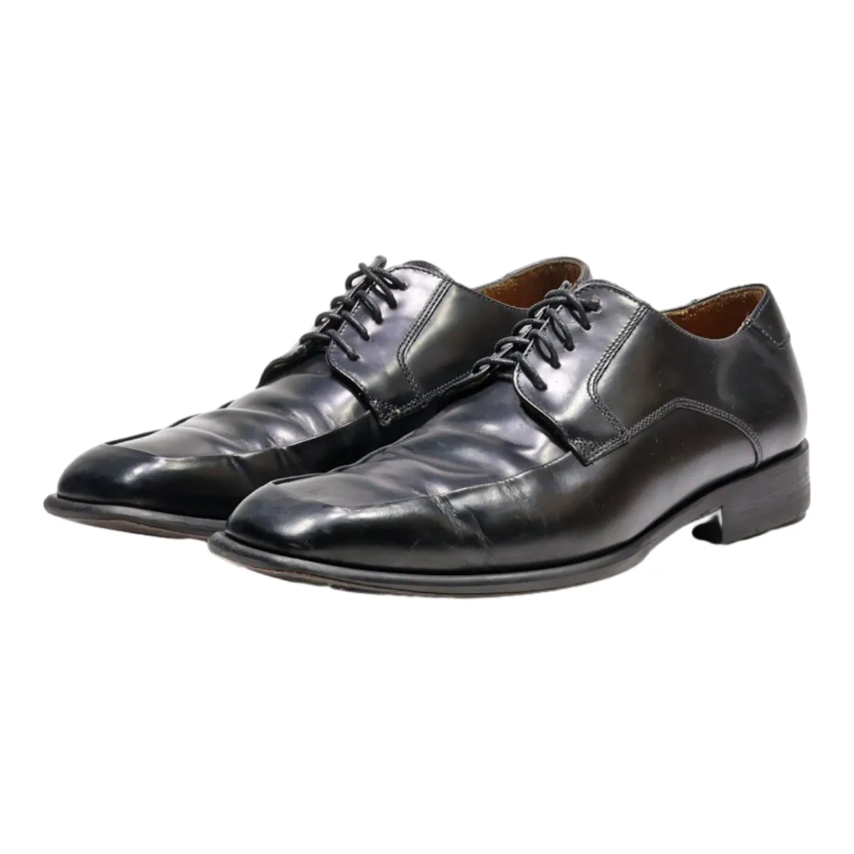 KENNETH COLE Oxford Shoes Black Leather Mens UK 9.5
