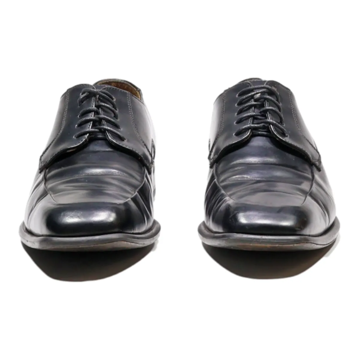 KENNETH COLE Oxford Shoes Black Leather Mens UK 9.5