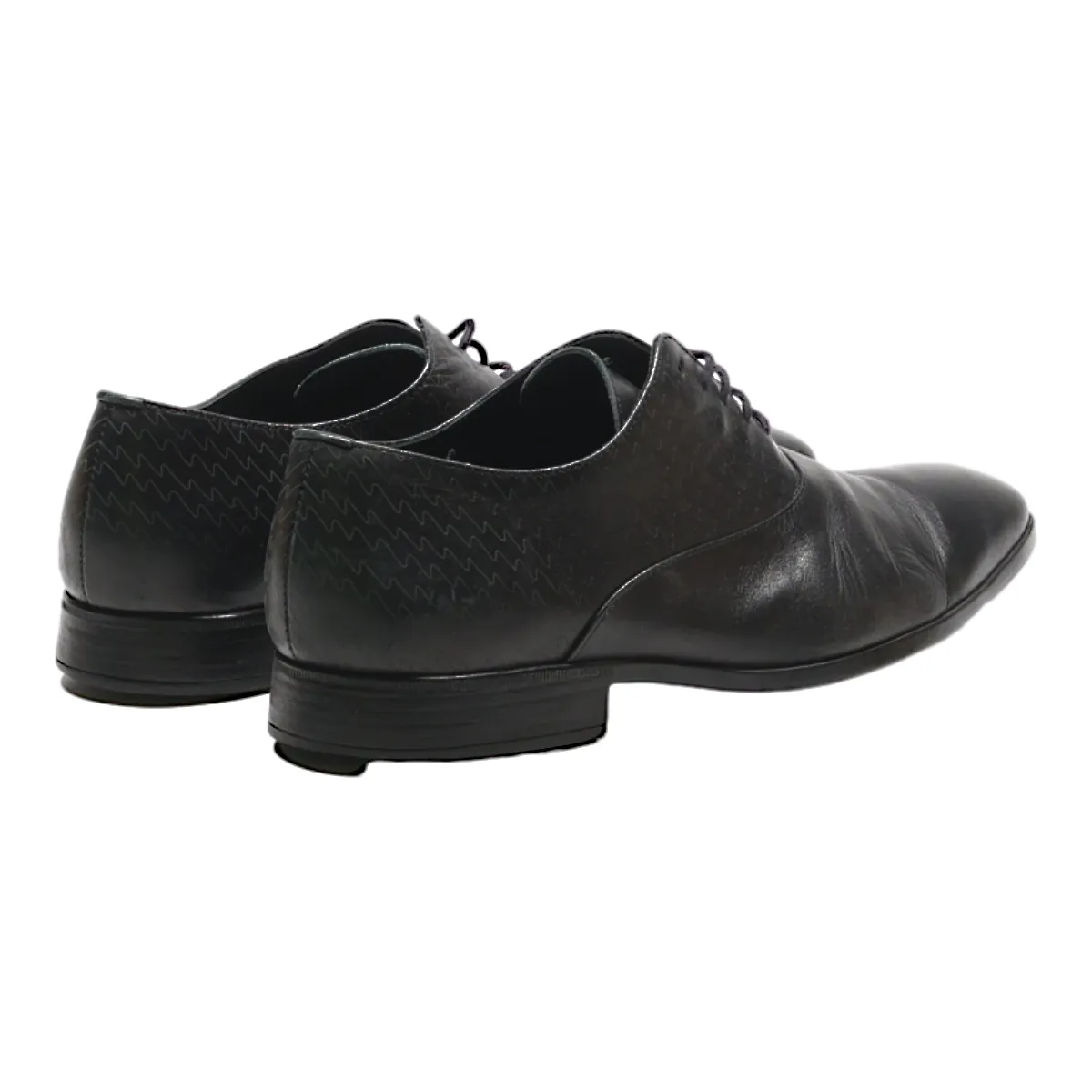 KENZO Oxford Shoes Black Leather Mens UK 6
