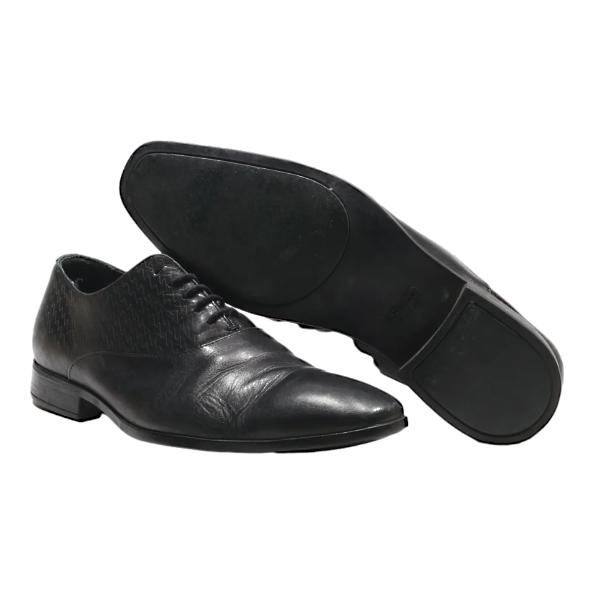 KENZO Oxford Shoes Black Leather Mens UK 6