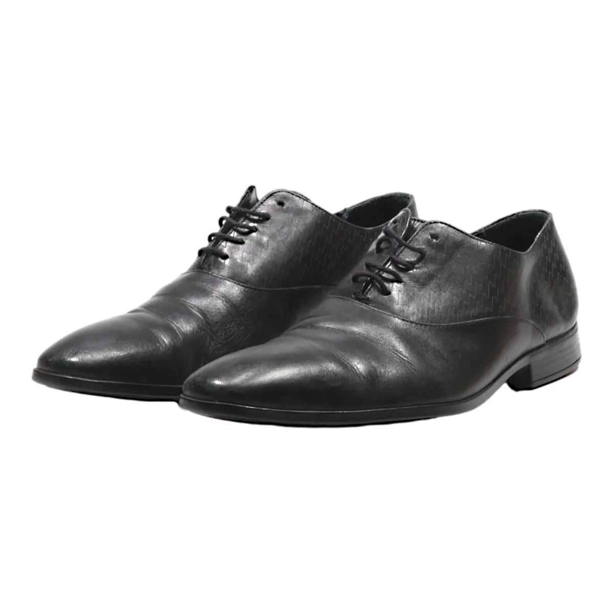 KENZO Oxford Shoes Black Leather Mens UK 6