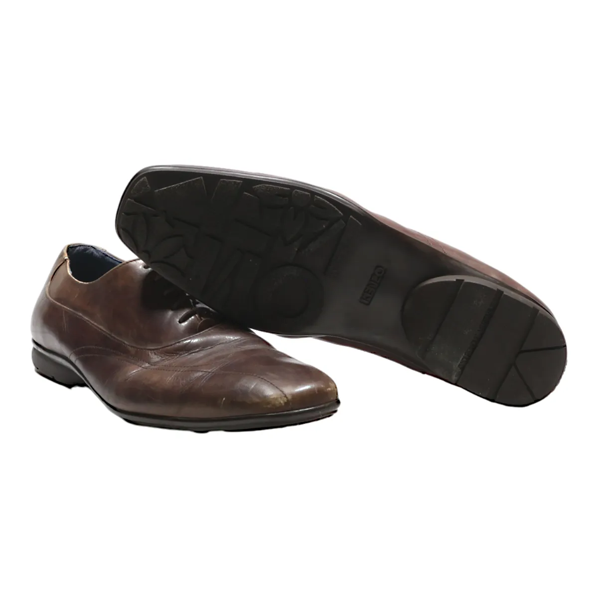 KENZO Oxford Shoes Brown Leather Mens UK 8