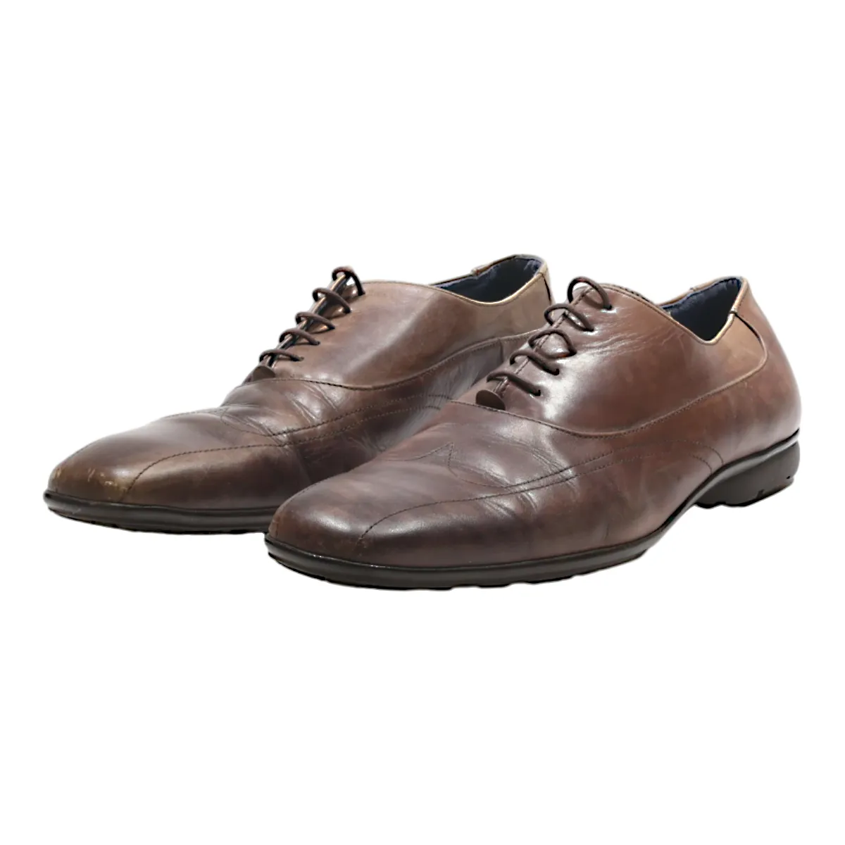 KENZO Oxford Shoes Brown Leather Mens UK 8