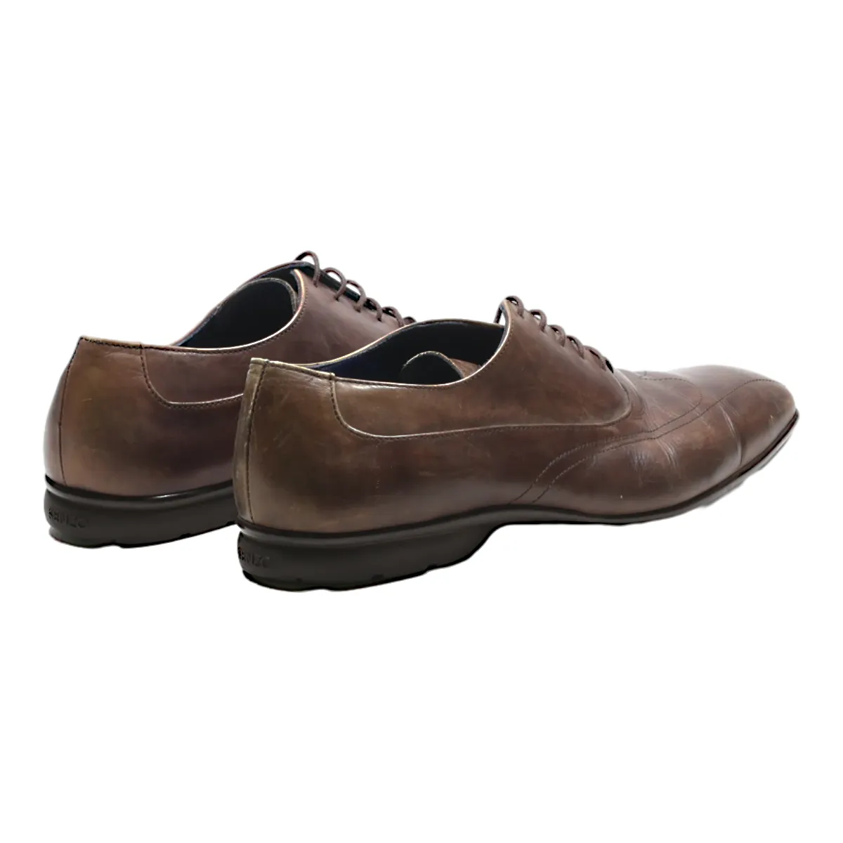 KENZO Oxford Shoes Brown Leather Mens UK 8
