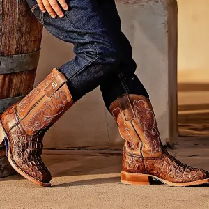 Kids Cowboy Boots- Anderson Bean Chocolate Nile HPK1070 K1070