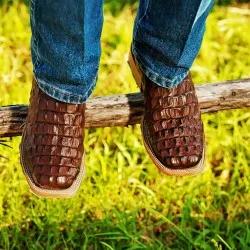 Kids Cowboy Boots- Anderson Bean Chocolate Nile HPK1070 K1070