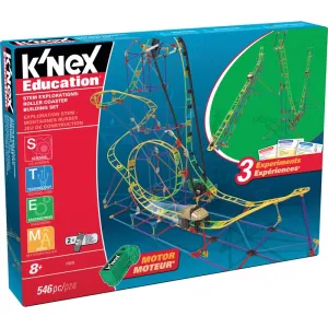 K'Nex Roller Coaster Building Set Toy Plastic 546 pc