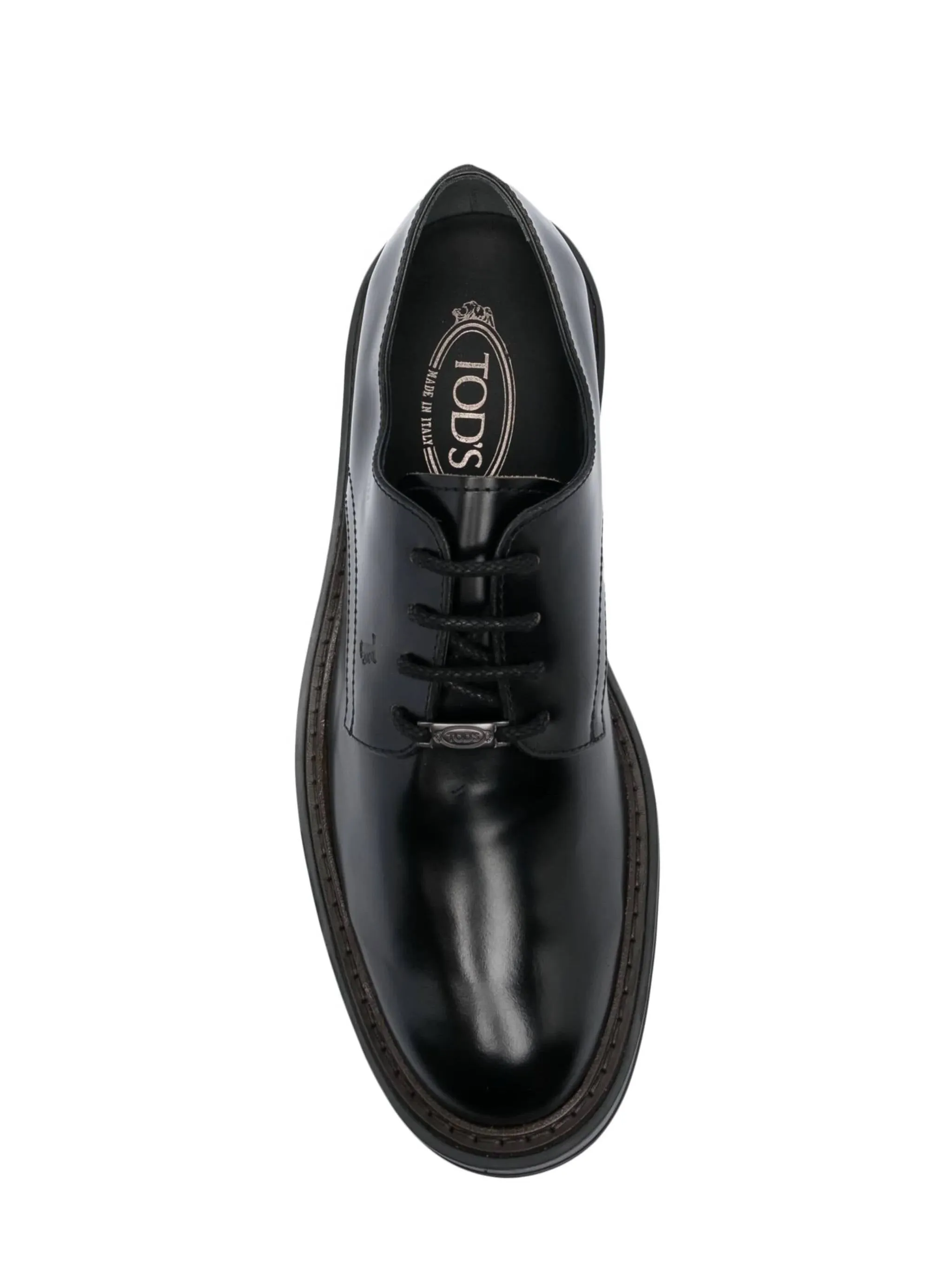 lace-up leather oxford shoes
