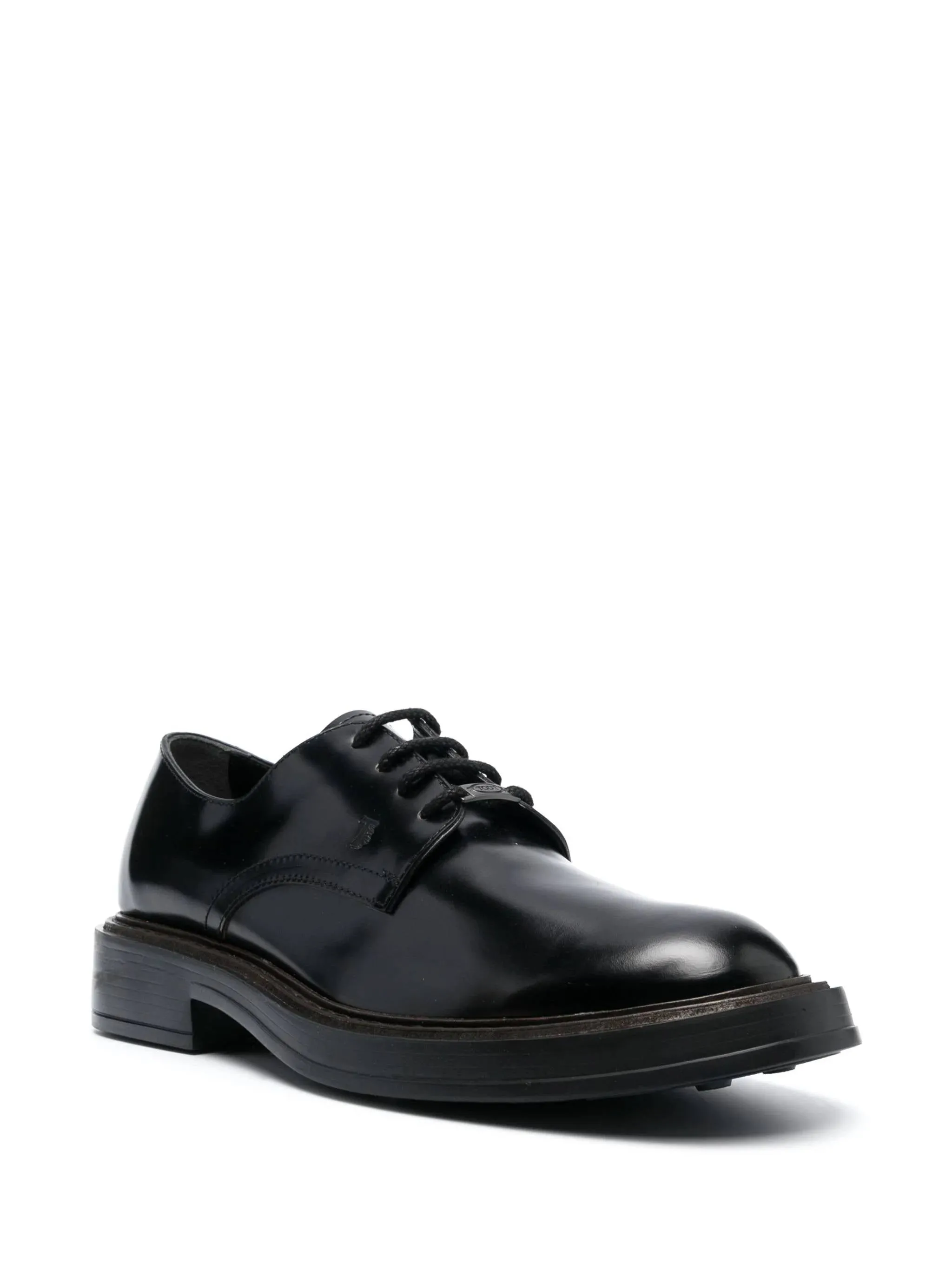 lace-up leather oxford shoes