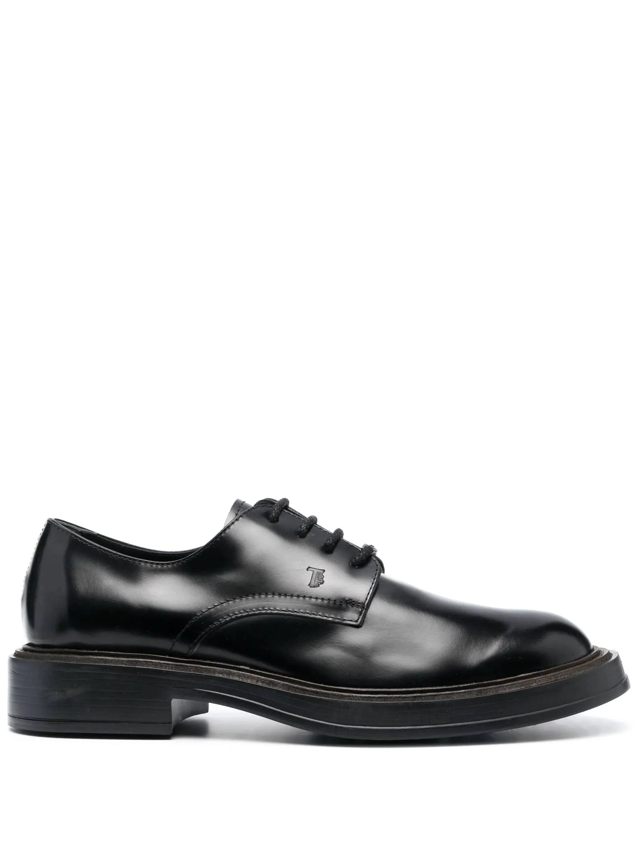 lace-up leather oxford shoes