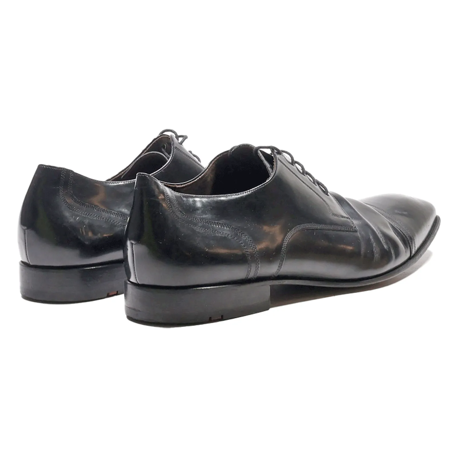 LLOYD Oxford Shoes Black Leather Mens UK 7.5