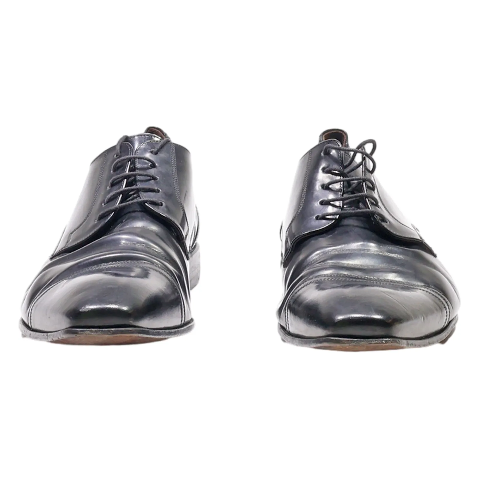LLOYD Oxford Shoes Black Leather Mens UK 7.5