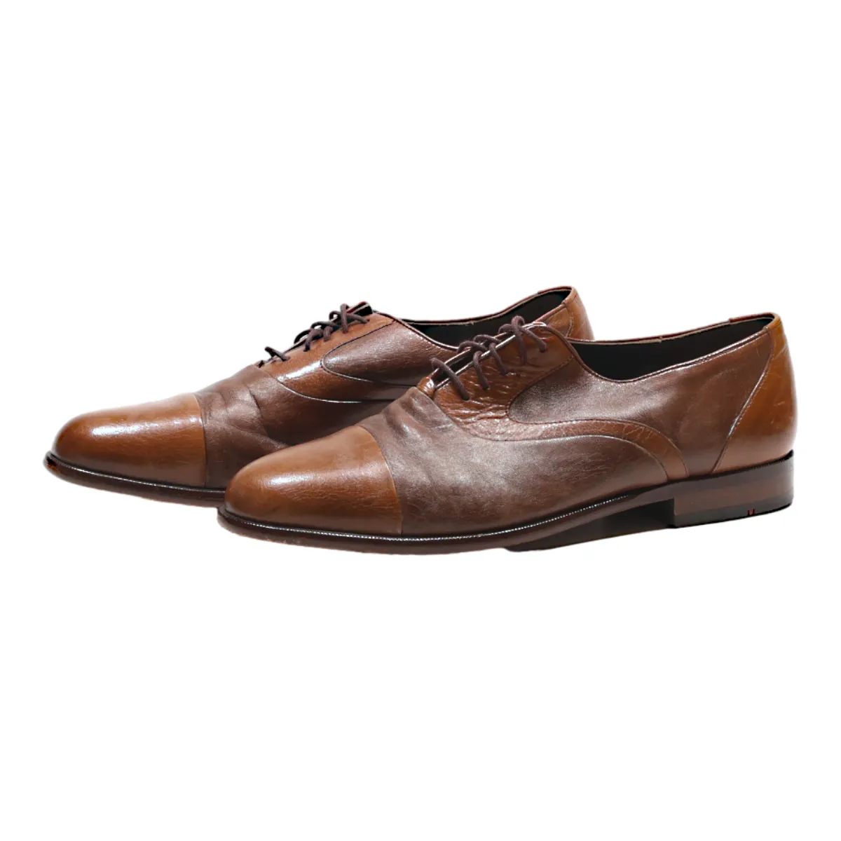 LLOYD Valdez Oxford Shoes Brown Leather Mens UK 8