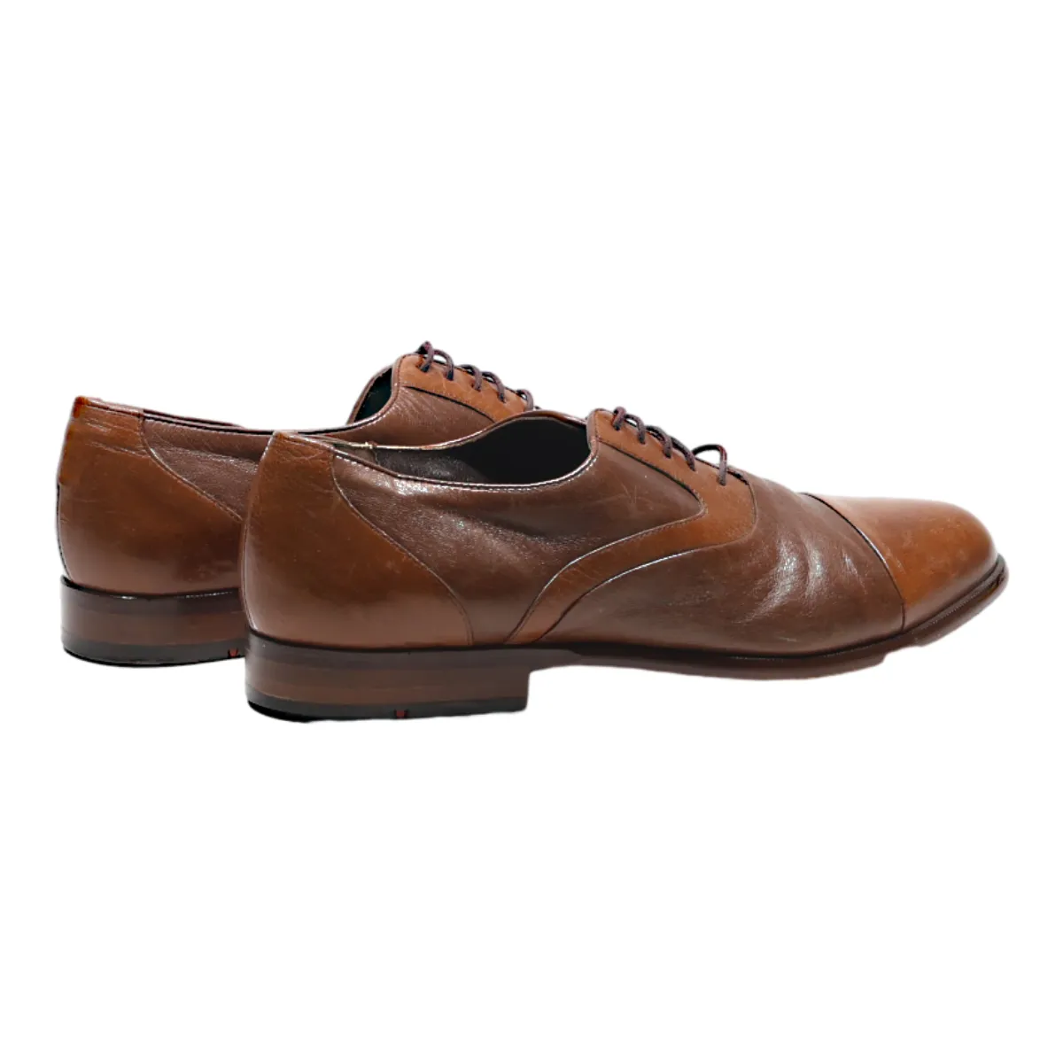 LLOYD Valdez Oxford Shoes Brown Leather Mens UK 8