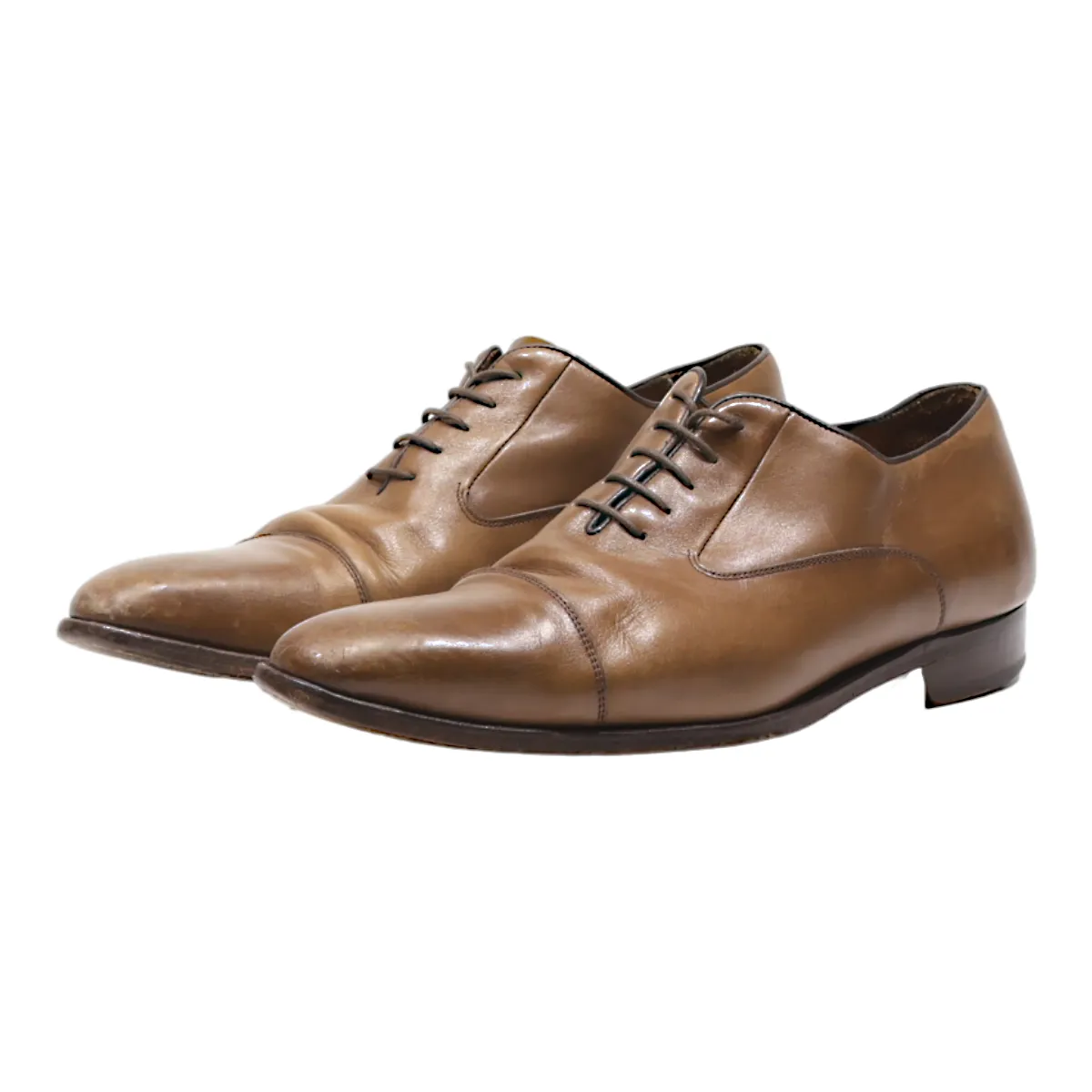 LODING Oxford Shoes Brown Leather Mens UK 9.5