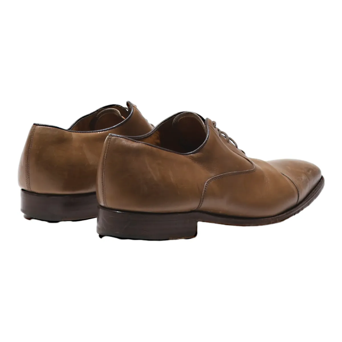 LODING Oxford Shoes Brown Leather Mens UK 9.5