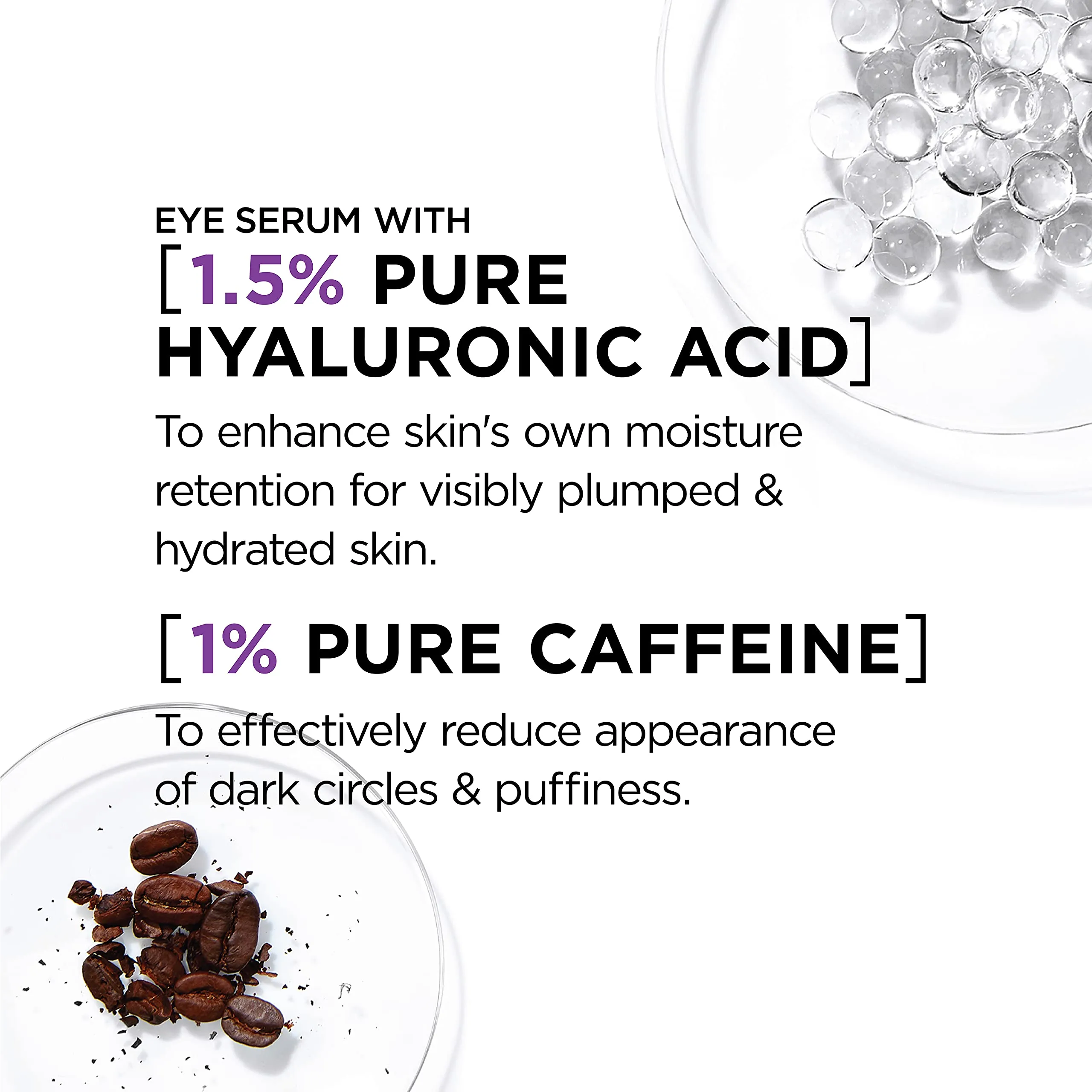 L'Oreal Paris Revitalift Hyaluronic Acid   Caffeine Hydrating Eye Serum with Anti-Aging Moisturizer Sample