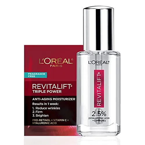 L'Oreal Paris Revitalift Hyaluronic Acid   Caffeine Hydrating Eye Serum with Anti-Aging Moisturizer Sample