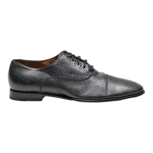 LOTTUSSE Oxford Shoes Black Leather Mens UK 6