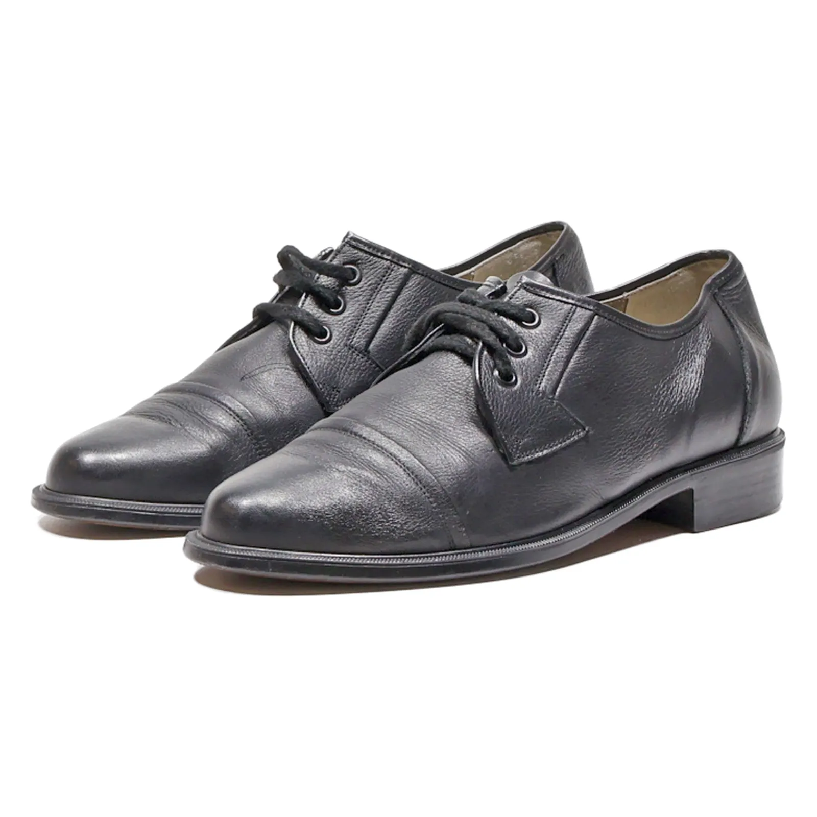 MARCUS Oxford Shoes Black Leather Mens UK 8