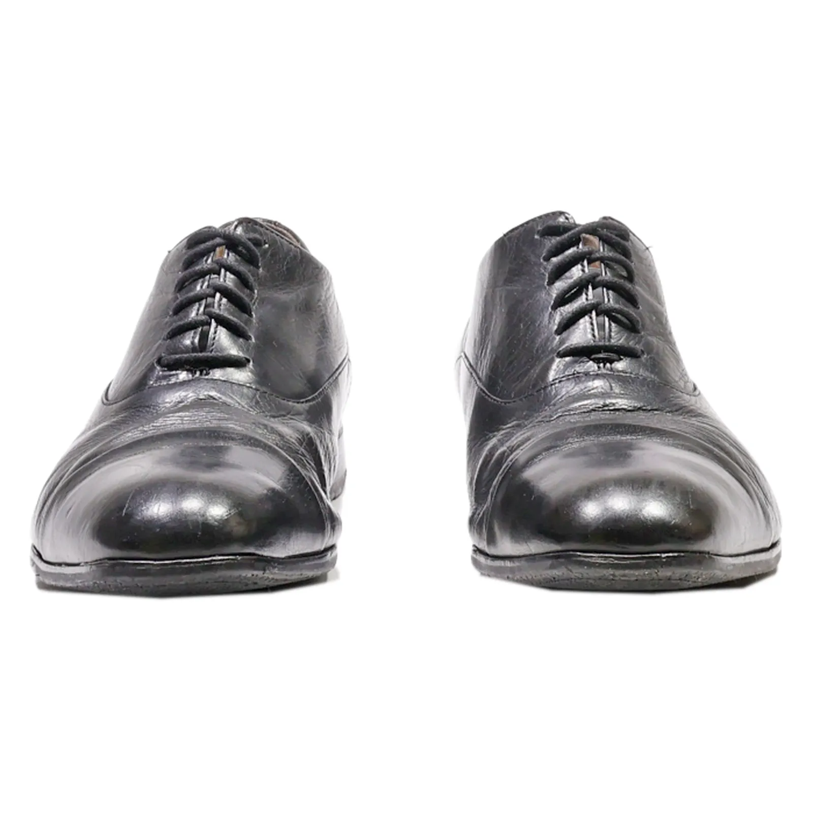 MARKS & SPENCER Oxford Shoes Black Leather Mens UK 7