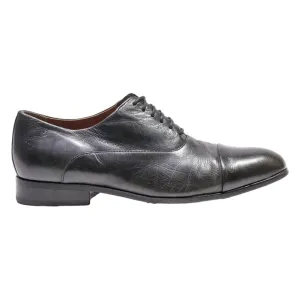 MARKS & SPENCER Oxford Shoes Black Leather Mens UK 7