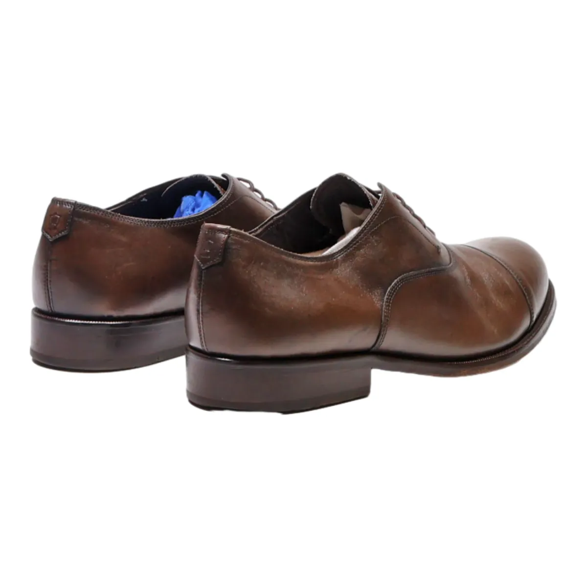MASSIMO DUTTI Oxford Shoes Brown Leather Mens UK 9