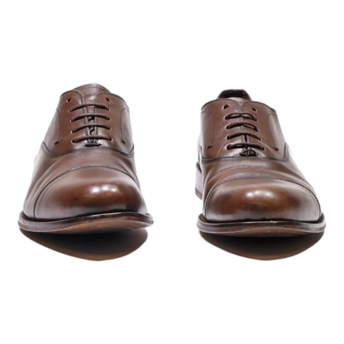 MASSIMO DUTTI Oxford Shoes Brown Leather Mens UK 9