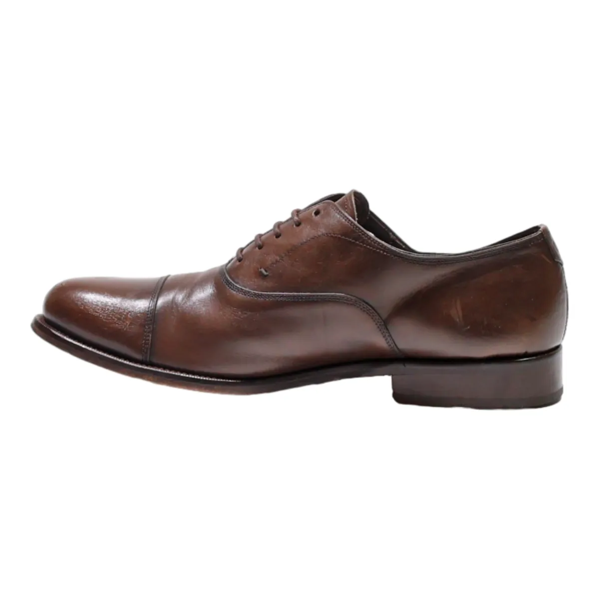 MASSIMO DUTTI Oxford Shoes Brown Leather Mens UK 9