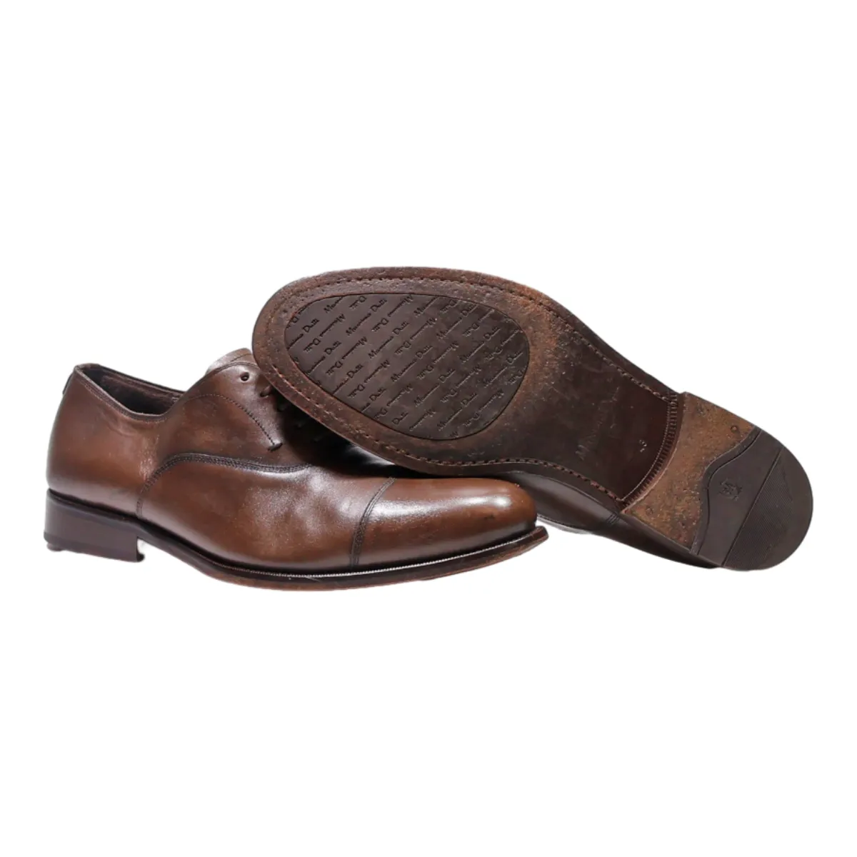 MASSIMO DUTTI Oxford Shoes Brown Leather Mens UK 9