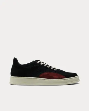 Meander Black / Red Low Top Sneakers