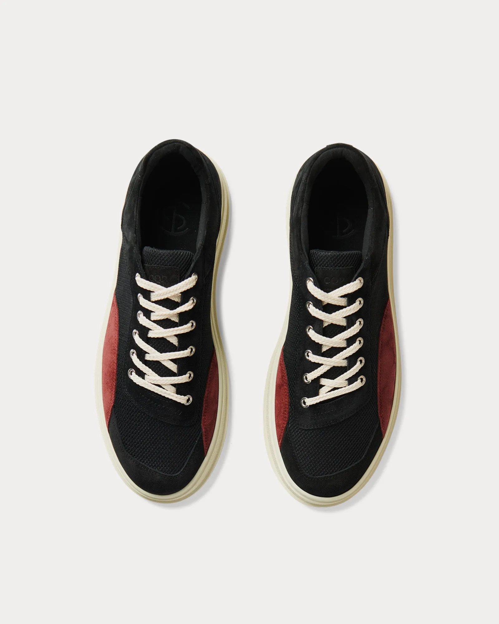 Meander Black / Red Low Top Sneakers