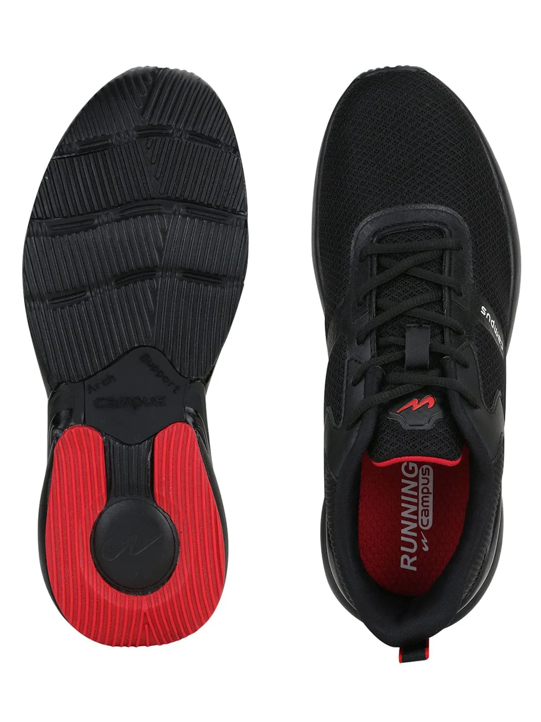 MEDWAY Black Men's Running Shoes