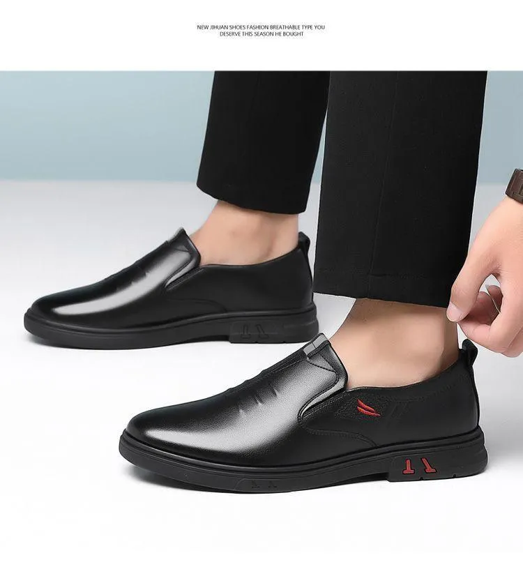 Men's Casual Soft Sole Breathable Business Leather Shoes