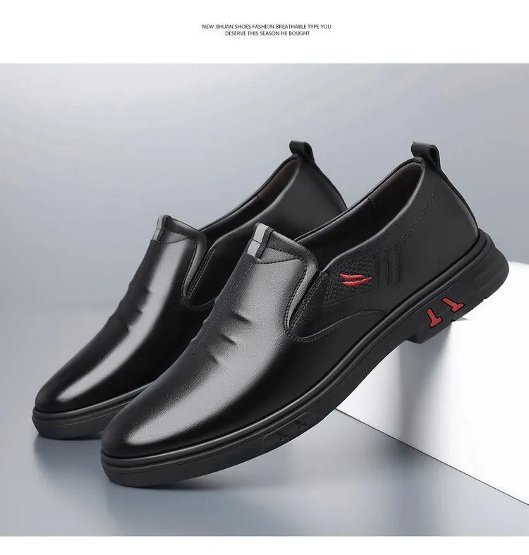 Men's Casual Soft Sole Breathable Business Leather Shoes