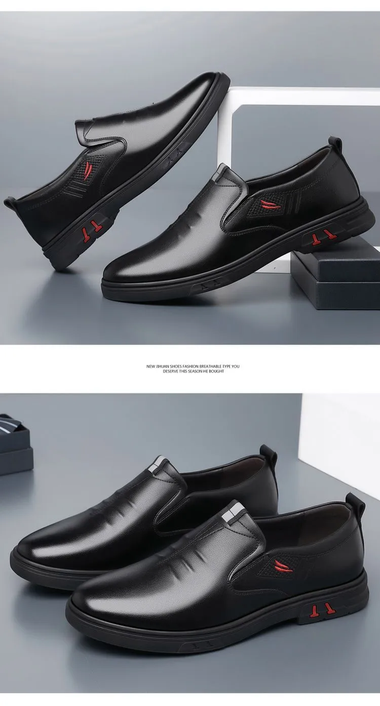 Men's Casual Soft Sole Breathable Business Leather Shoes
