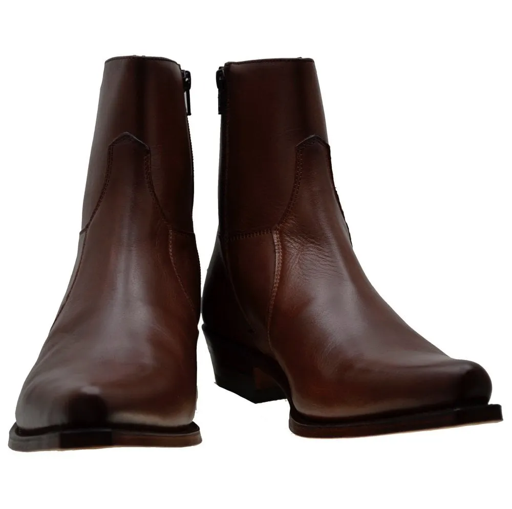 Men's Cowboy Boots Sendra 5200C Brown Leather Cuban Heel last pair size 40