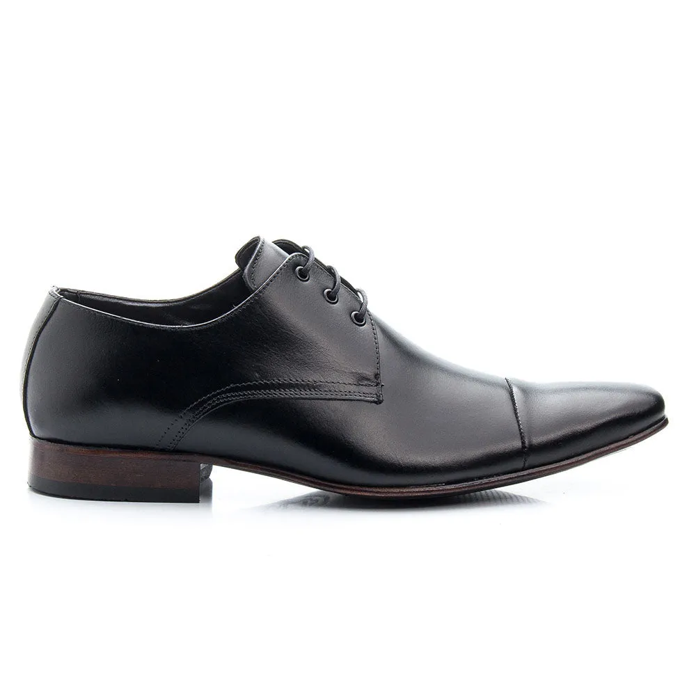 Mens Oxford Leather Classic Lace Up Leather Sole Dress Shoes
