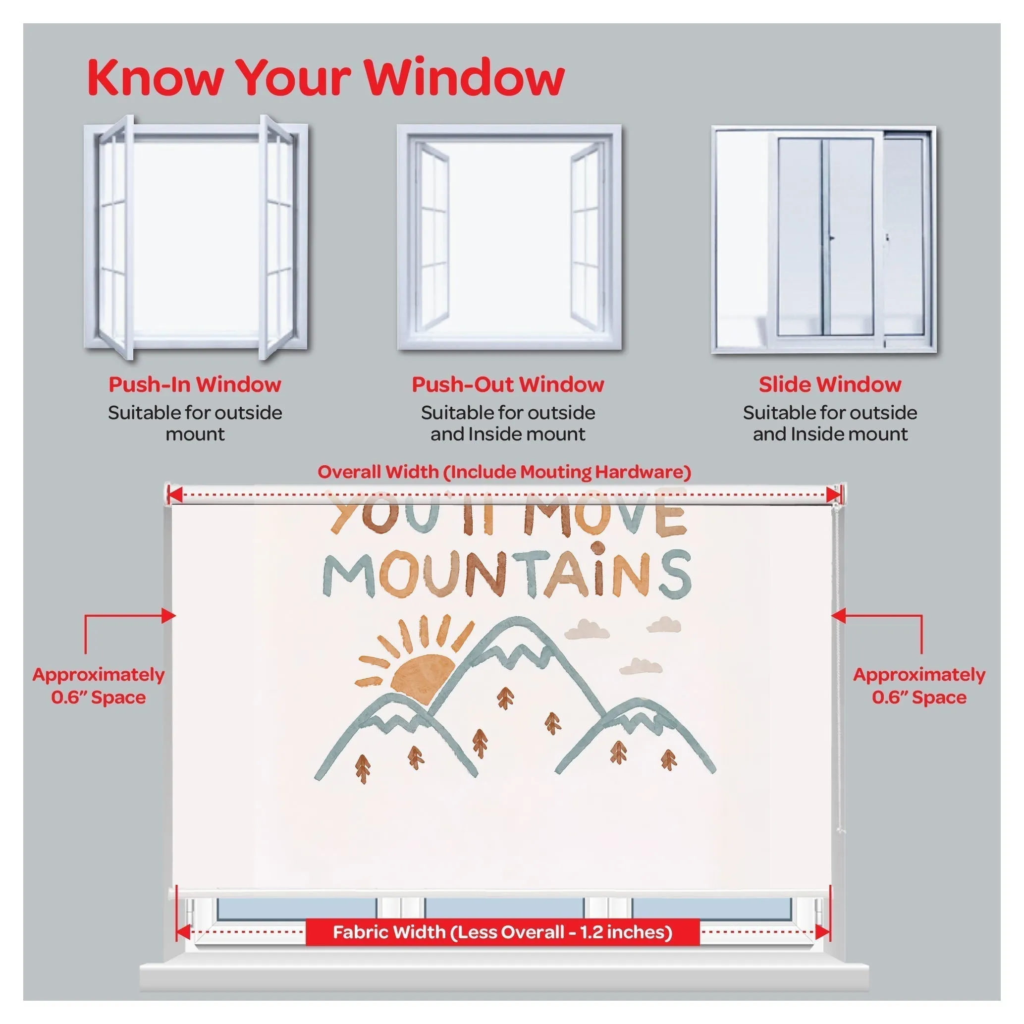 Midcentury Modern Window Roller Shade