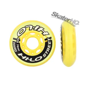 Mission Hi-Lo Street 76mm 82a 4pk - Yellow