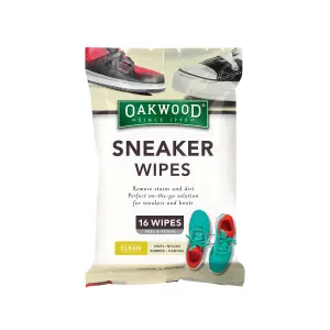 Oakwood Sneaker Wipes, 16 pack