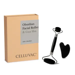 Obsidian Roller and Gua Sha