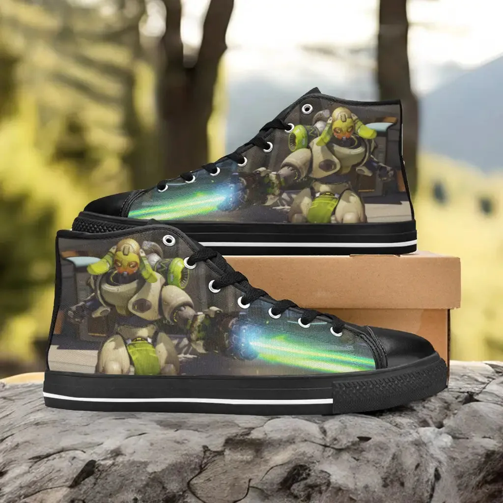 Overwatch Orisa Shoes High Top Sneakers for Kids and Adults