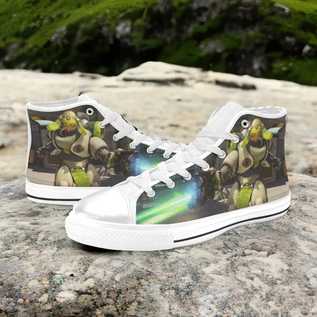 Overwatch Orisa Shoes High Top Sneakers for Kids and Adults